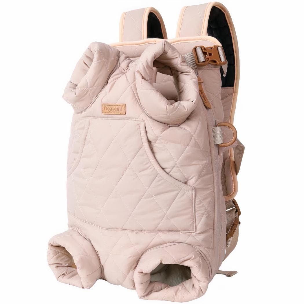 Sac à dos pour chien en matière polaire - rose