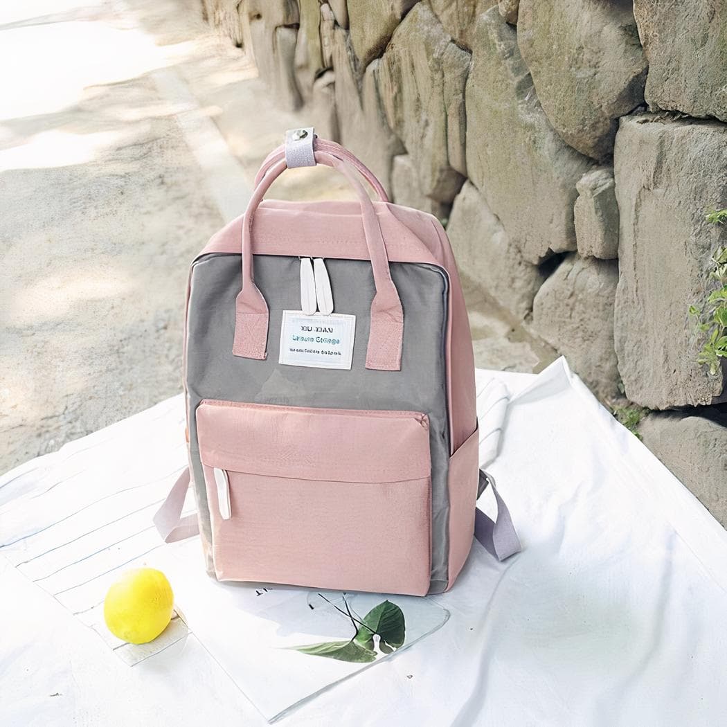 Sac à dos en toile pour ordinateur portable 15 pouces - gris