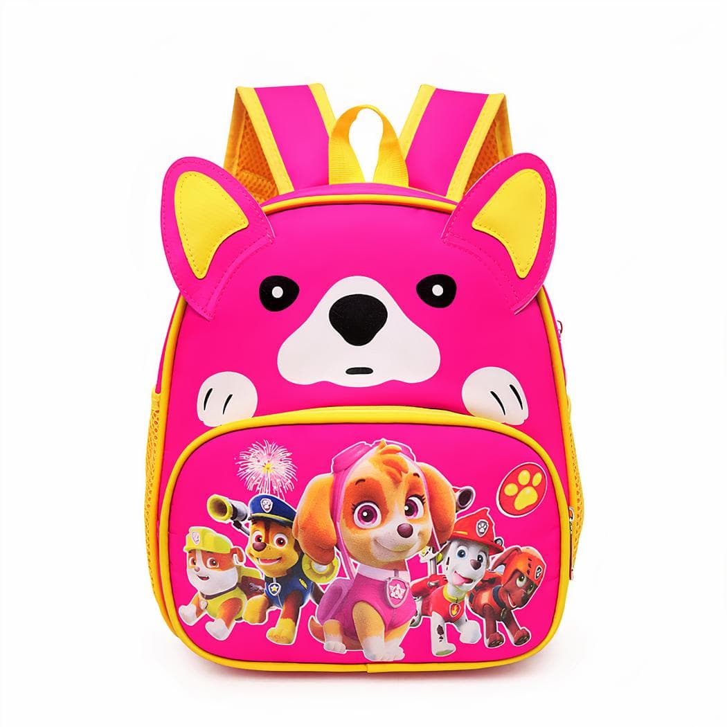 Sac à dos Pat'Patrouille avec tête de chien - jaune