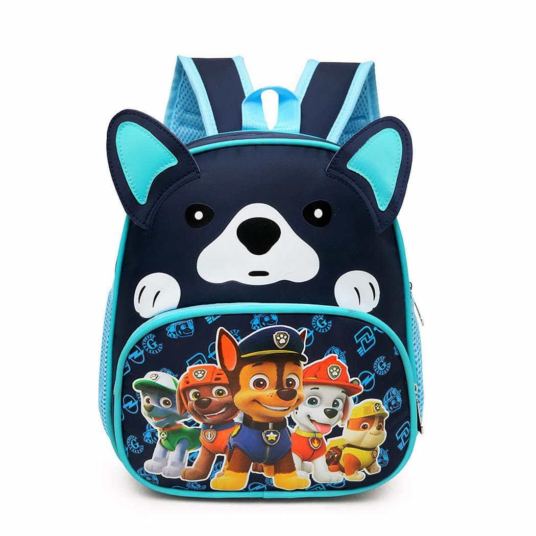 Sac à dos Pat'Patrouille bleu avec tête de chien - bleu