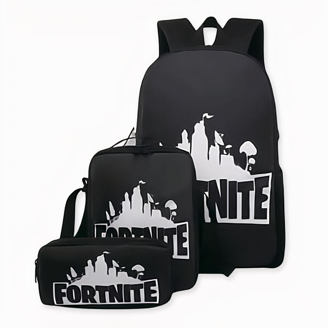Sac à dos Fortnite 3 pièces noir