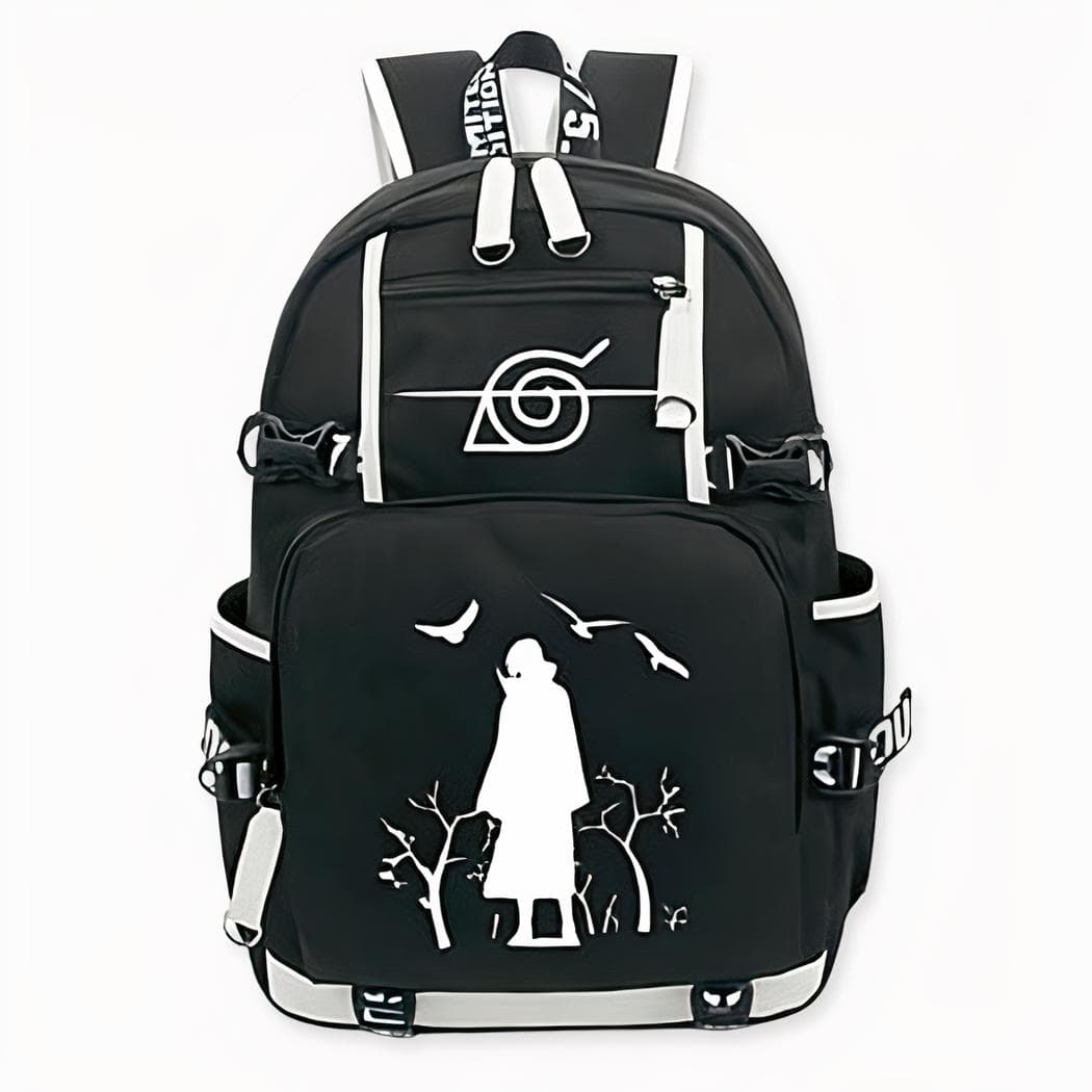Sac à dos Naruto noir et blanc motif Itachi
