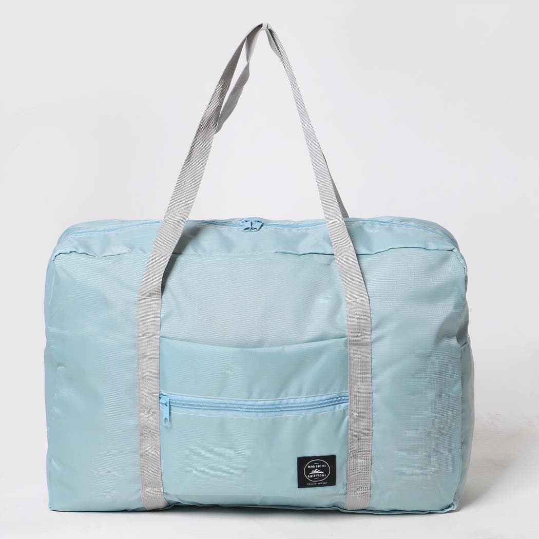 Sac de voyage pliable à grande capacité - bleu
