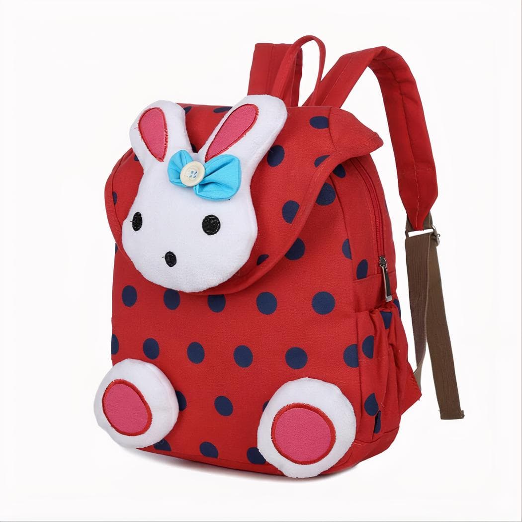 Sac à dos lapin pour petite fille - rouge
