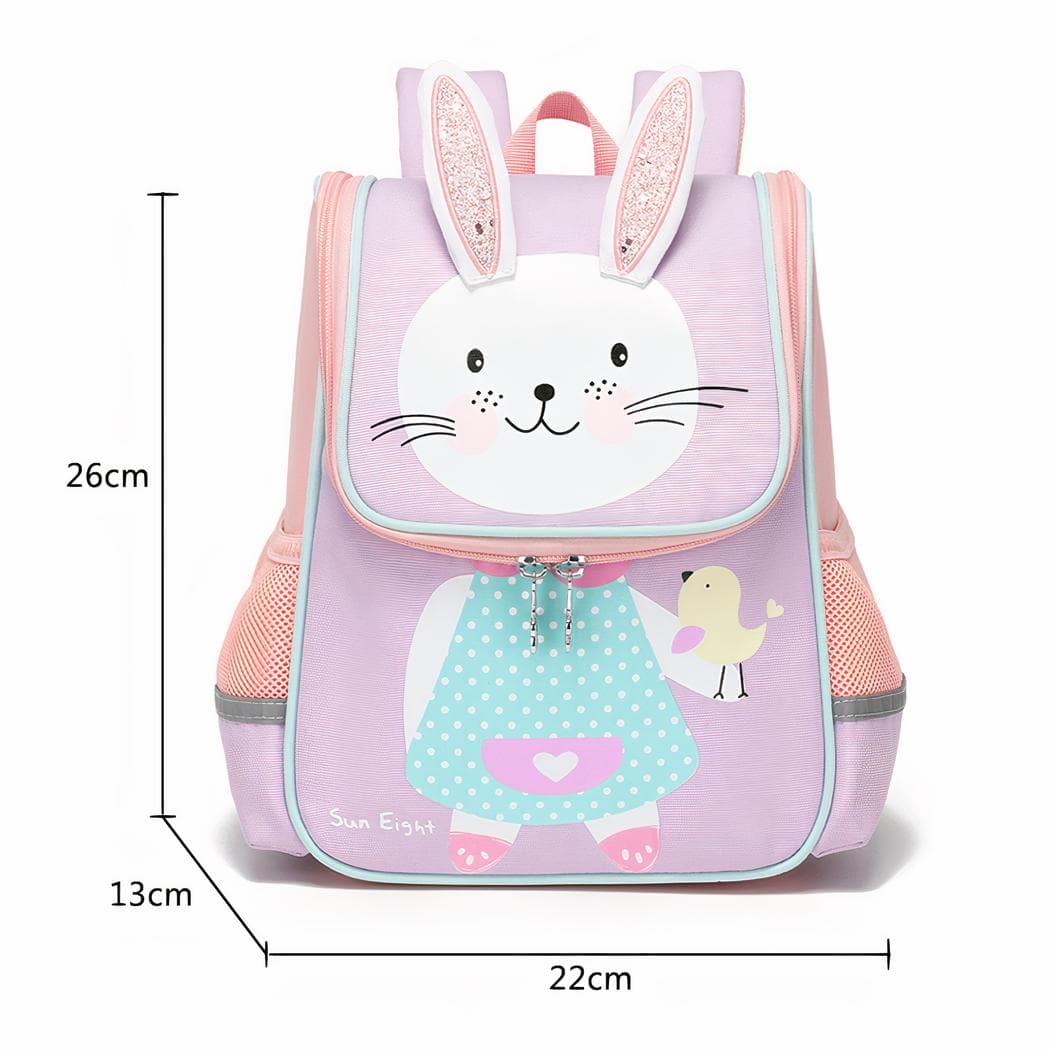 Sac à dos d'école avec motifs d'animaux 3D pour enfant - lapin