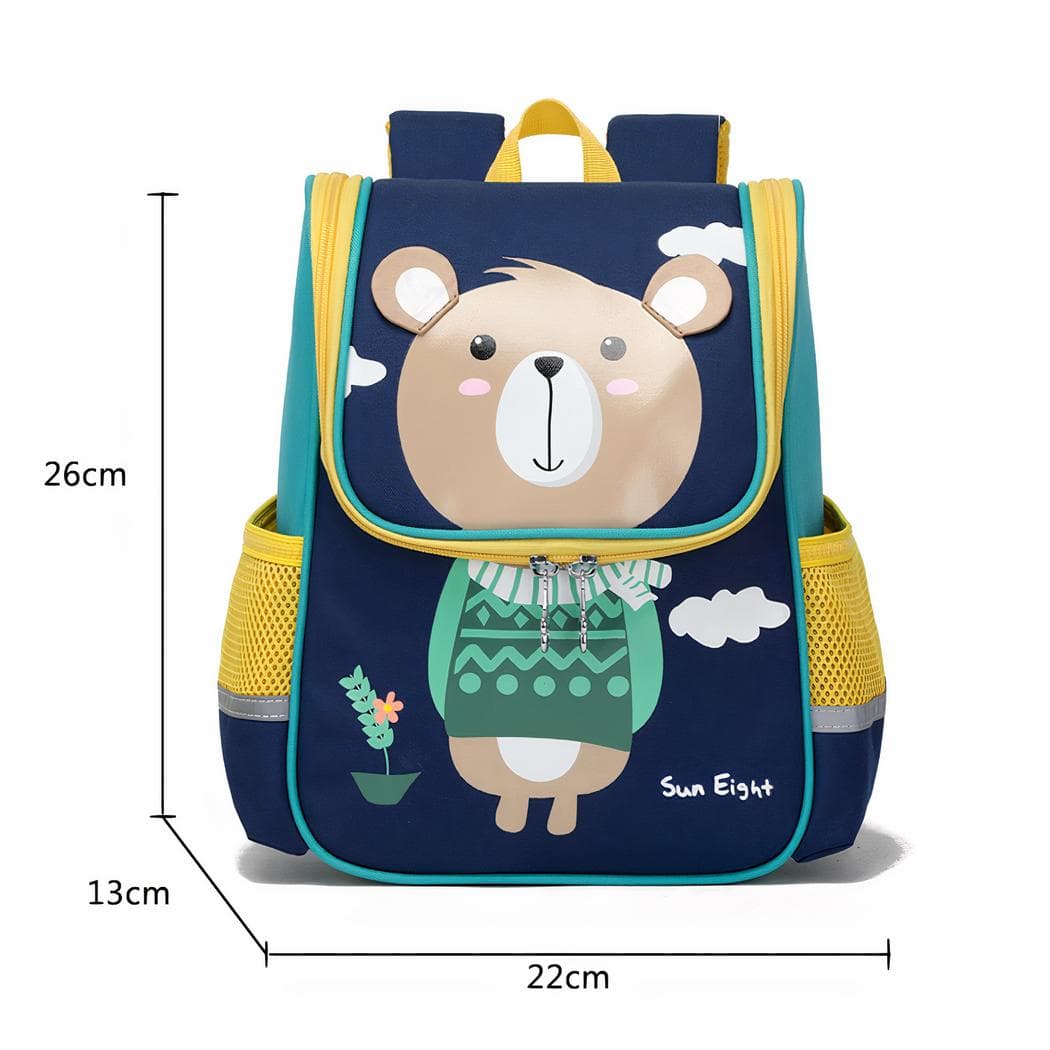 Sac à dos d'école avec motifs d'animaux 3D pour enfant - ours