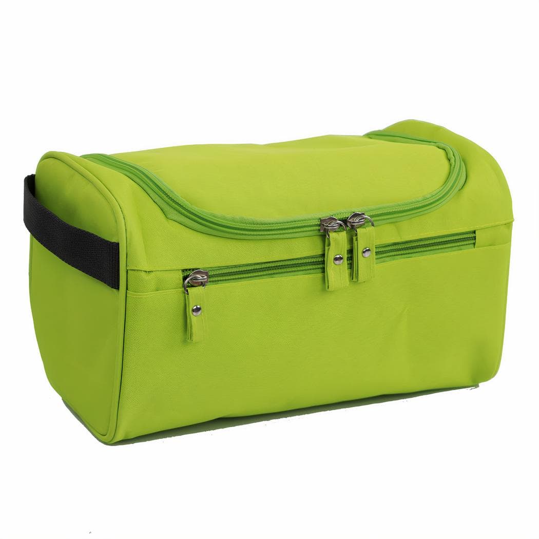 Sac à cosmétiques de voyage multifonction en nylon - vert