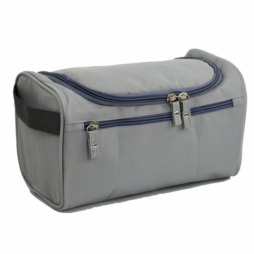 Sac à cosmétiques de voyage multifonction en nylon - gris