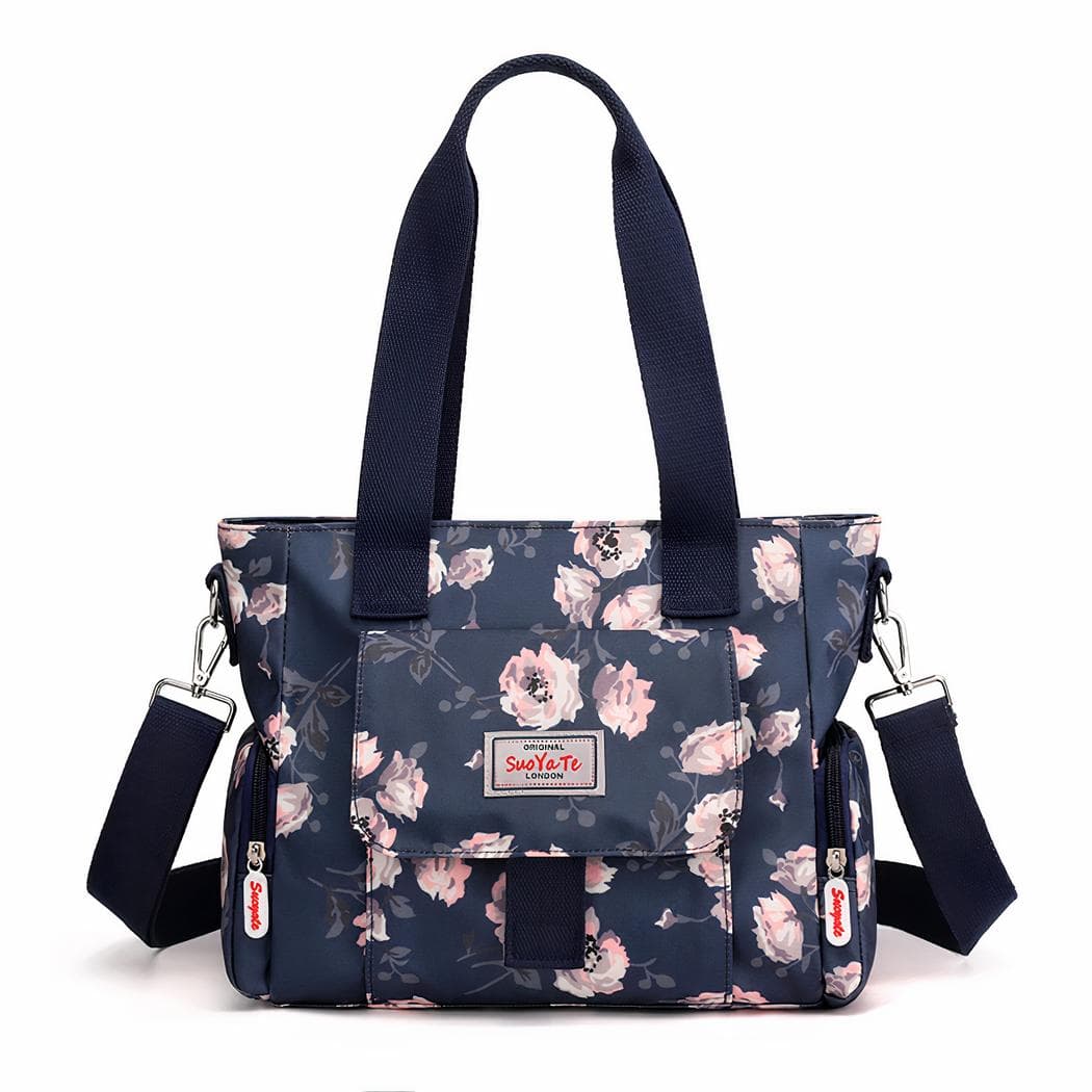 Sac à main à motif floral pour femme - violet