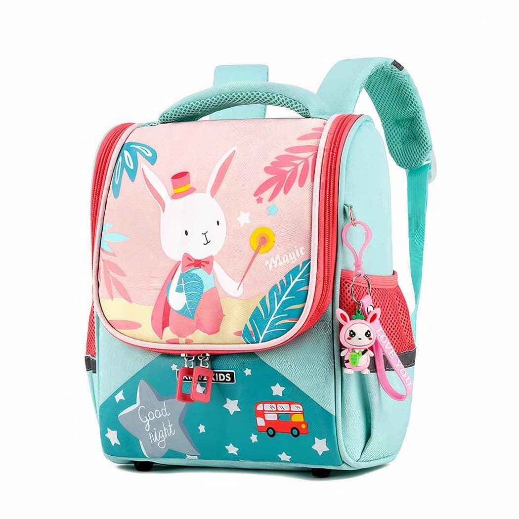 Sac à dos motif mignon large ouverture - rose