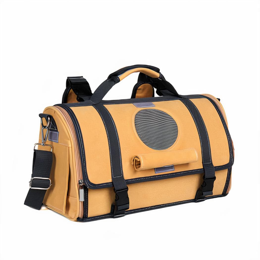 Sac de transport de qualité respirant pour chien et chat - jaune,l