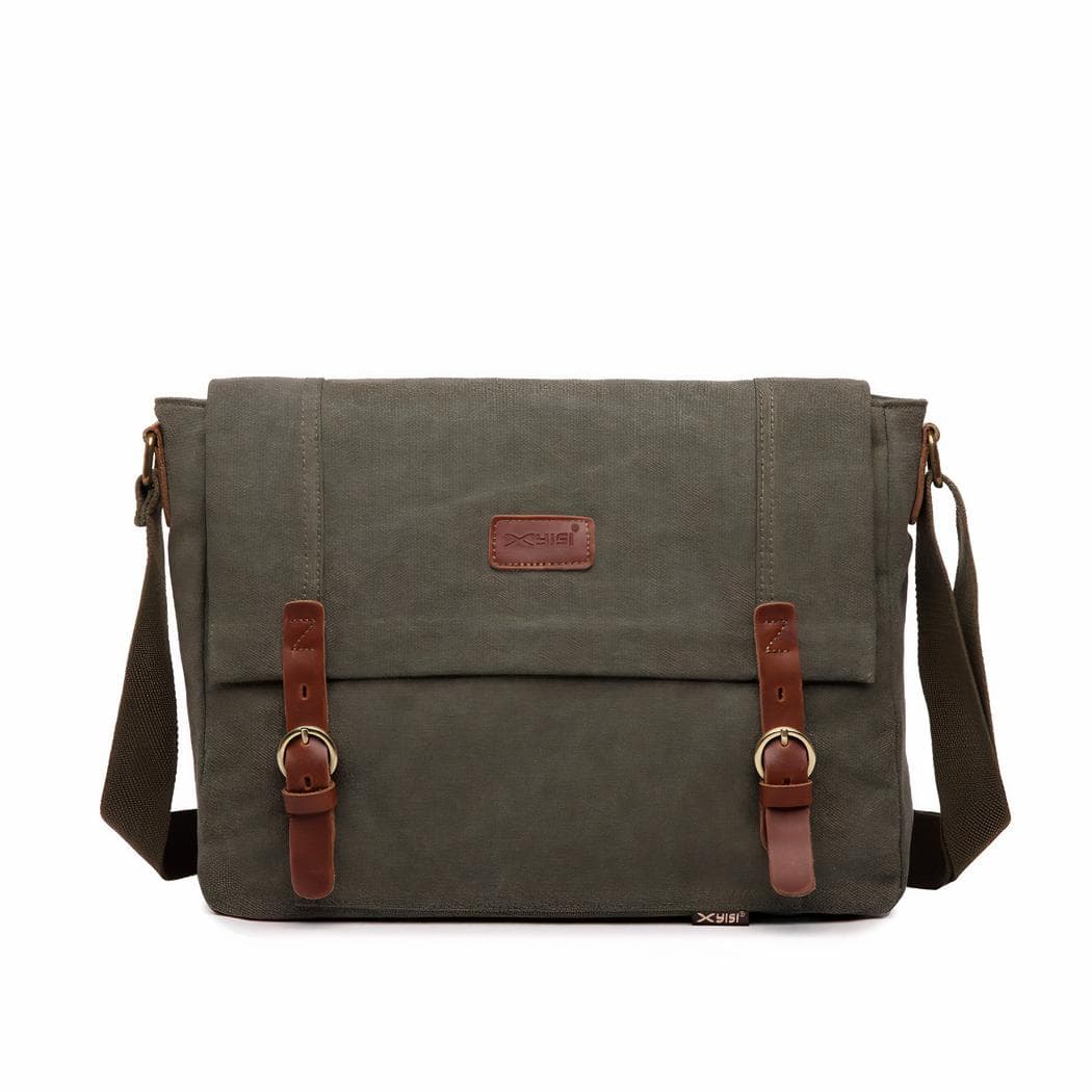 Sac à bandoulière style vintage décontracté - vert