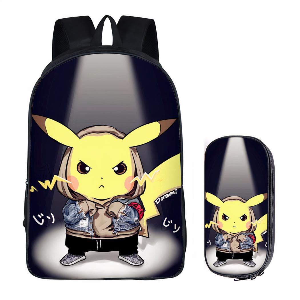 Sac à dos Pokemon Pikachu pour enfants avec trousse assortie - 6