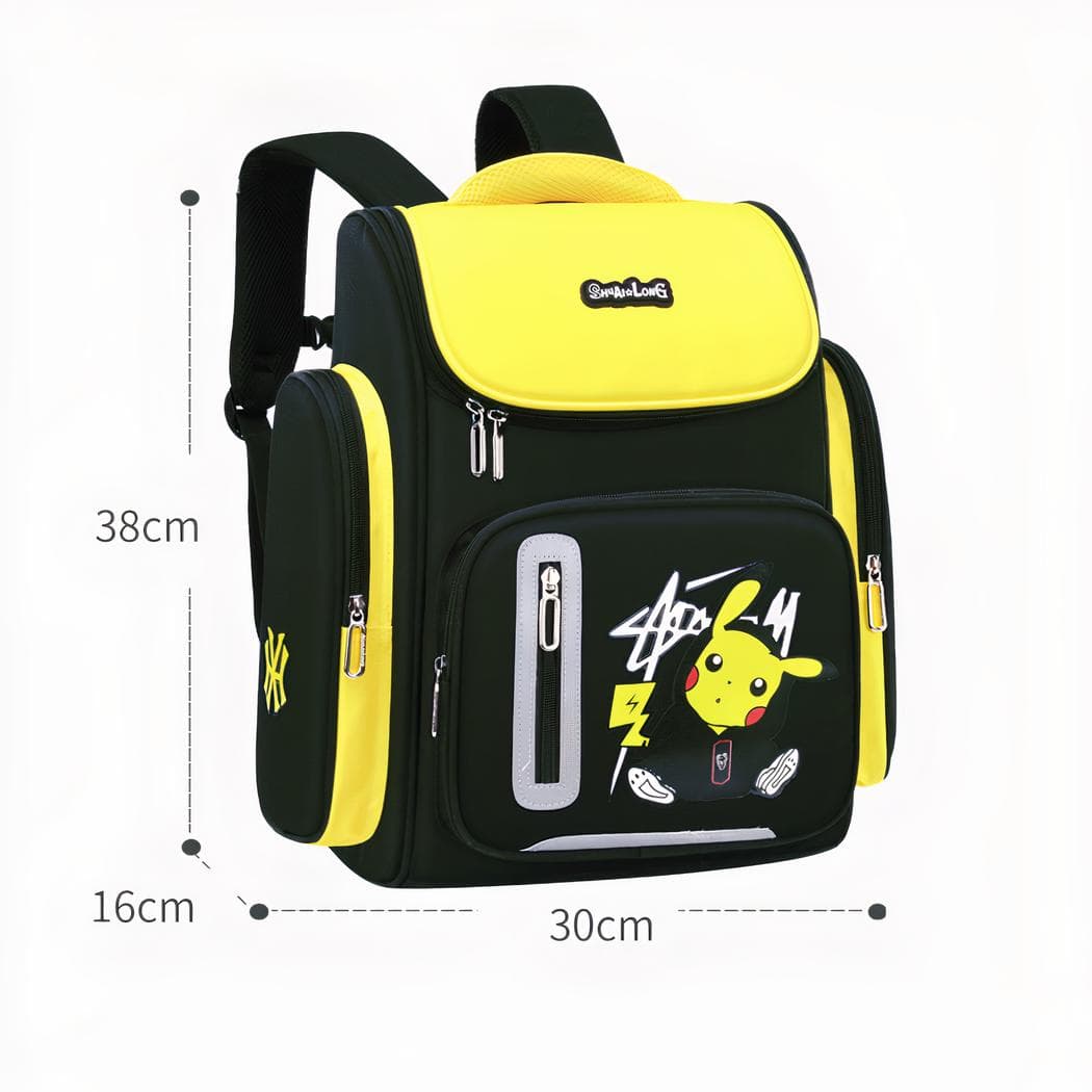 Cartable Pokémon Go Pikachu réfléchissant pour enfant - jaune