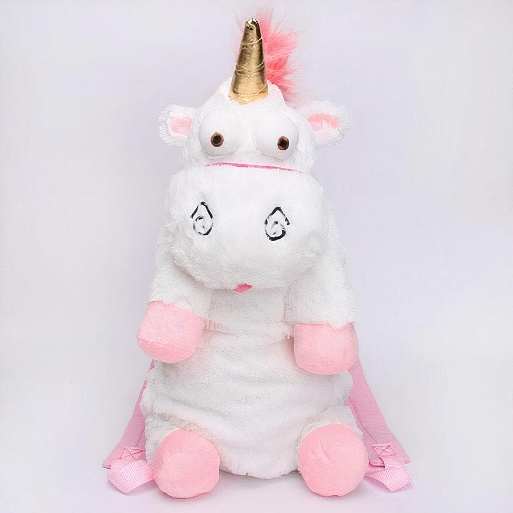 Sac à dos en peluche en forme de licorne - m