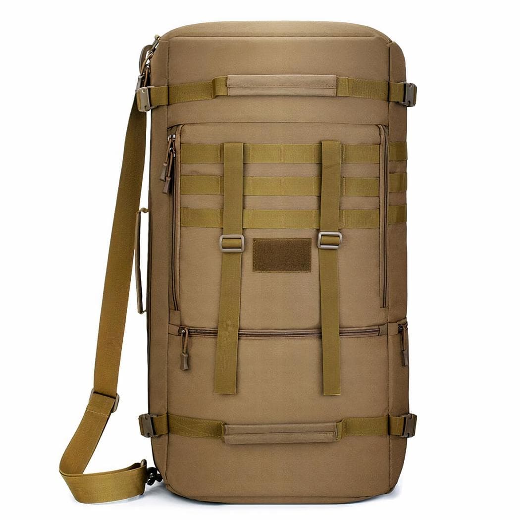 Sac à dos souple militaire 60L - marron,l