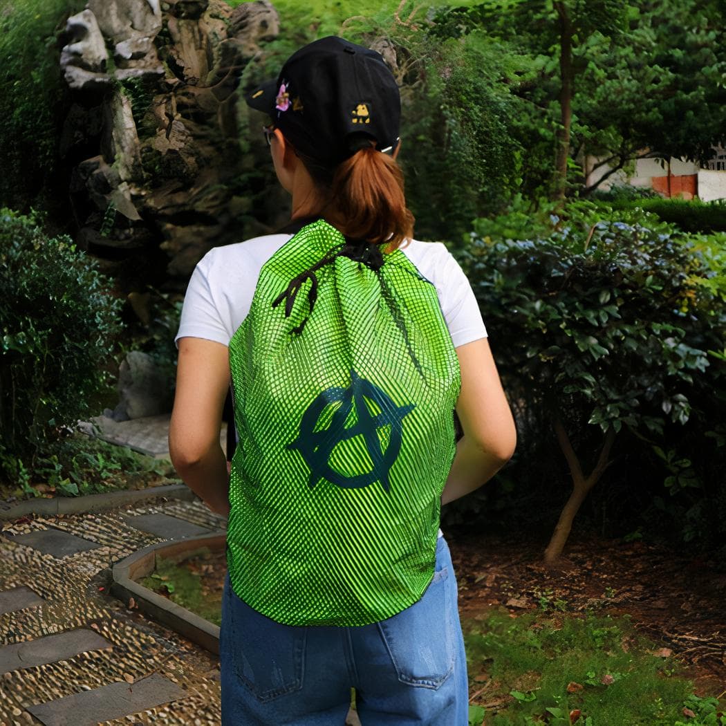 Sac de plage en maille - vert