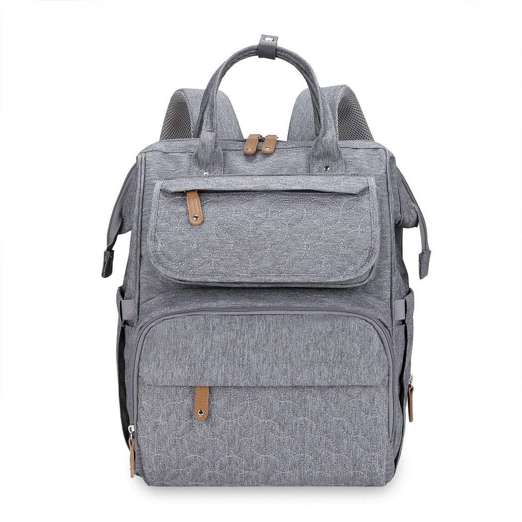Sac à dos à langer multifonctionnel - gris