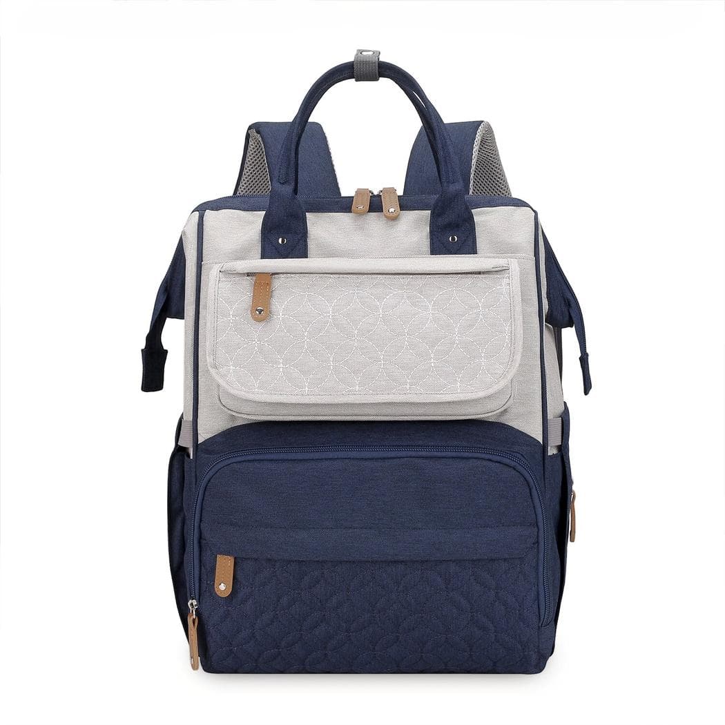 Sac à dos à langer multifonctionnel - bleu