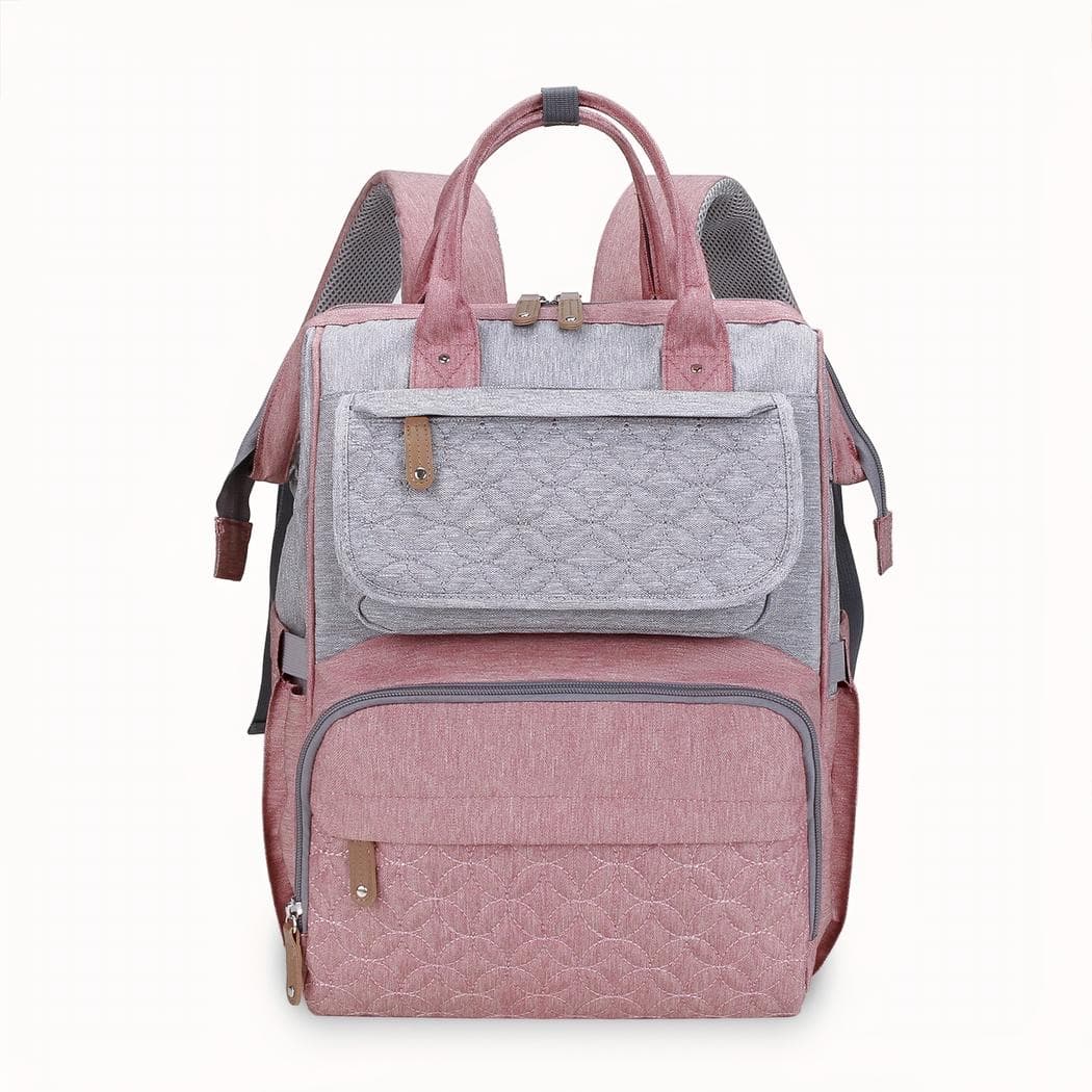 Sac à dos à langer multifonctionnel - rose