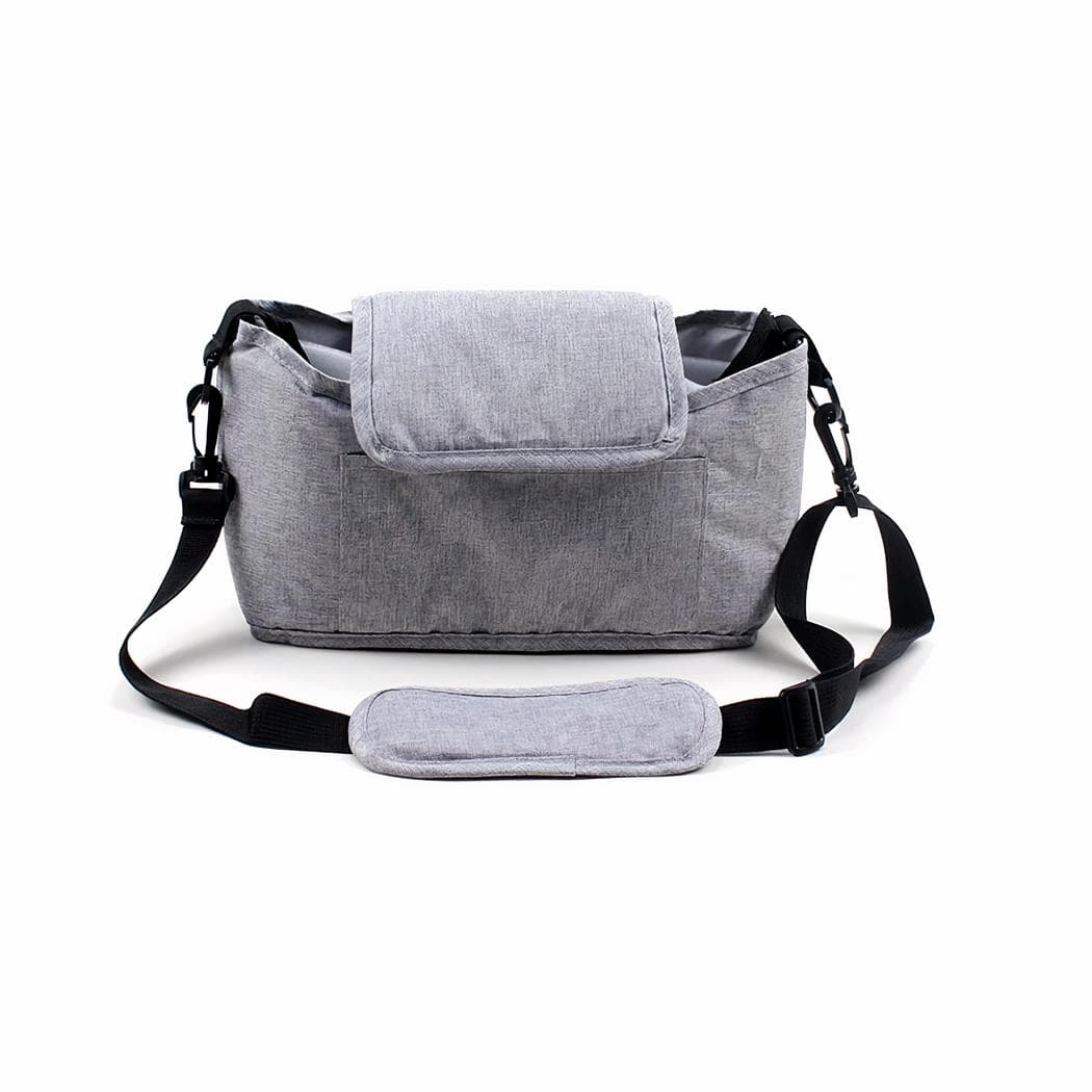 Sac à langer de poussette couleur unie - gris