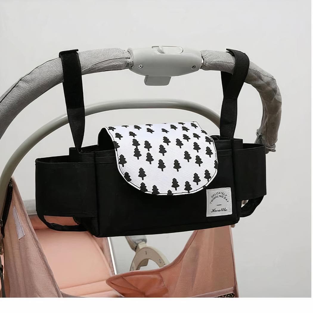 Sac à langer de poussette élégant - noir