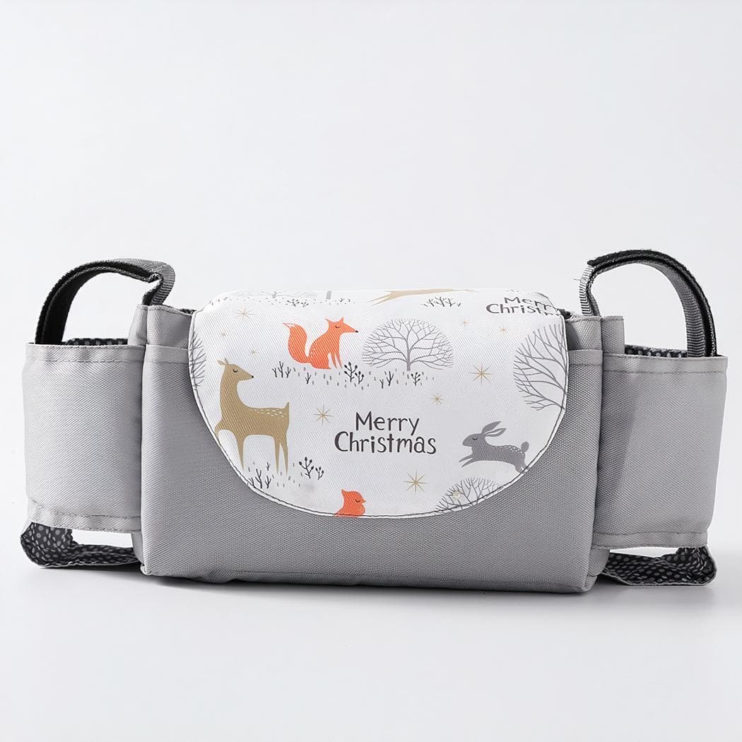 Sac à langer de poussette motifs tendance pour bébé - blanc