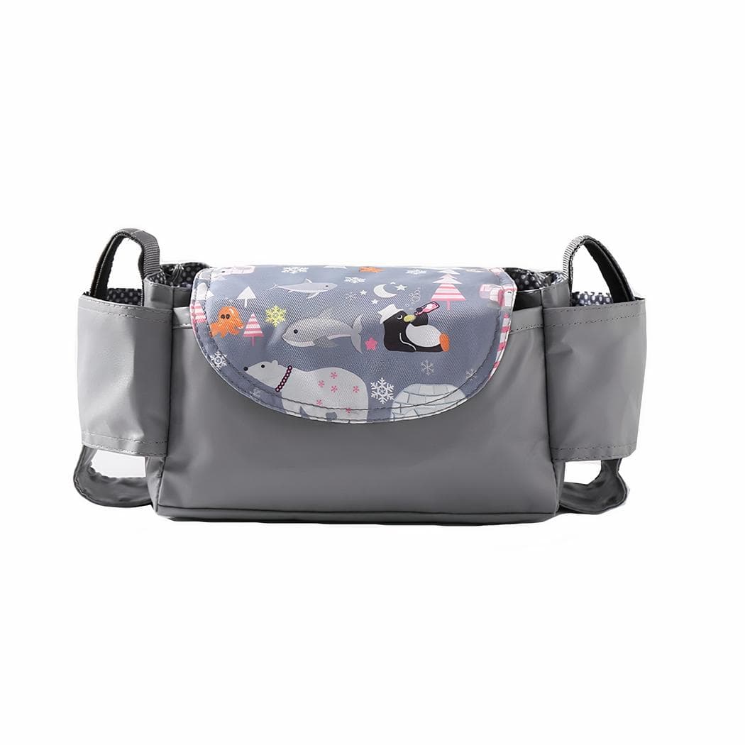 Sac à langer de poussette motifs tendance pour bébé - gris