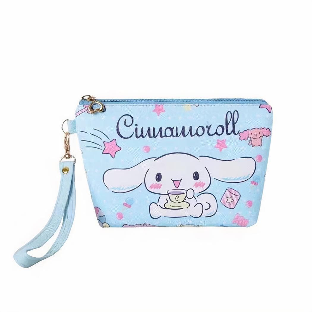 Sac de toilette en PU avec joli motif dessin - vert
