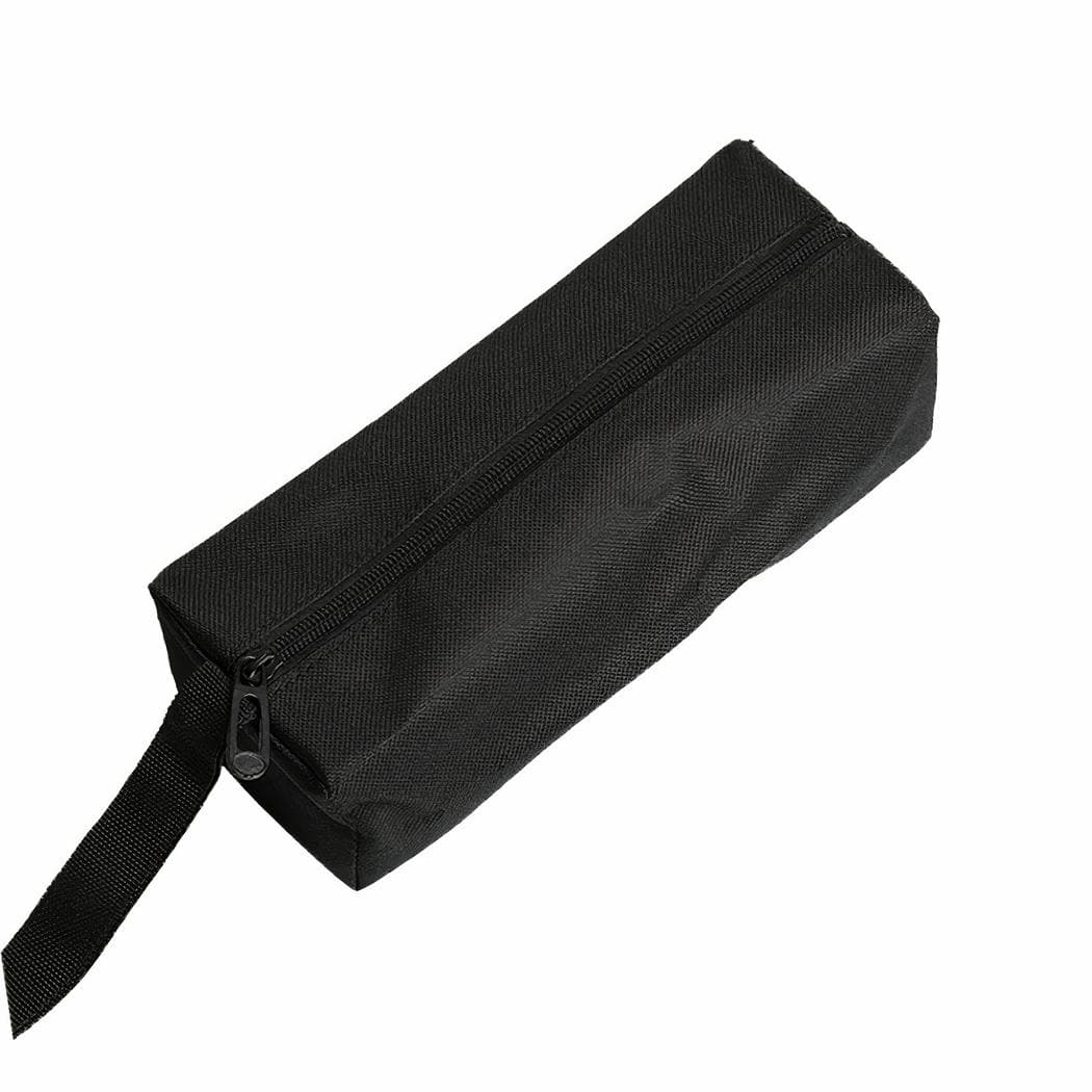 Trousse de rangement couleur unie en polyester - noir,l