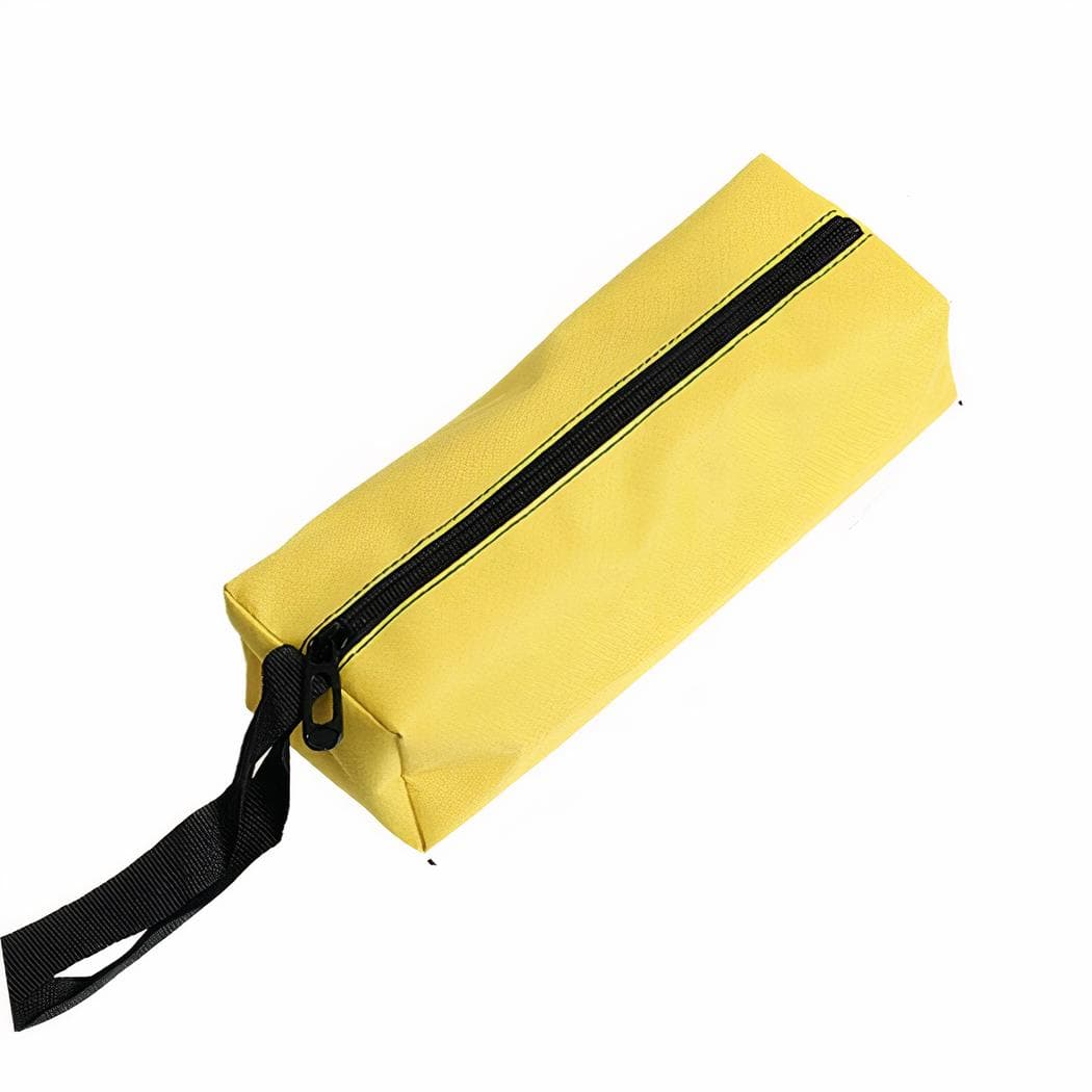 Trousse de rangement couleur unie en polyester - jaune,s
