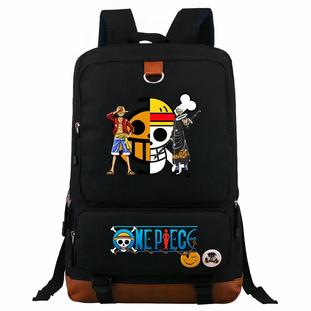 Sac à dos One Piece Luffy pour enfants - noir