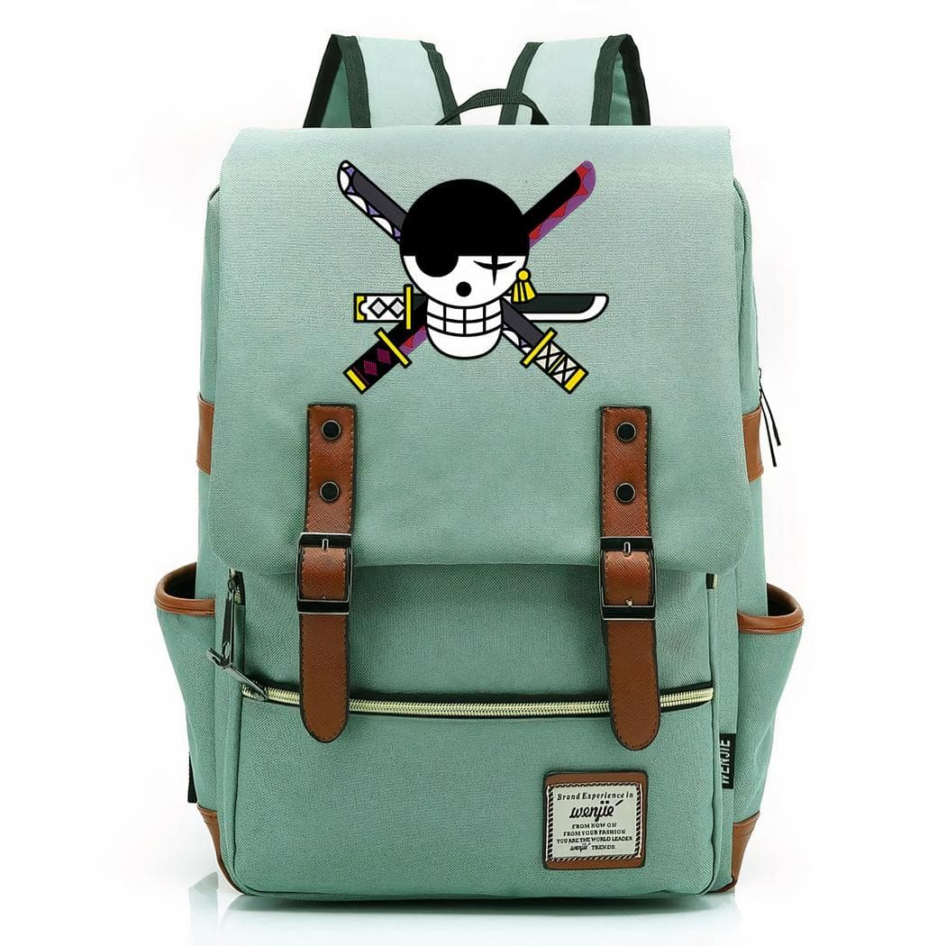 Sac à dos vintage One piece pour enfants - vert