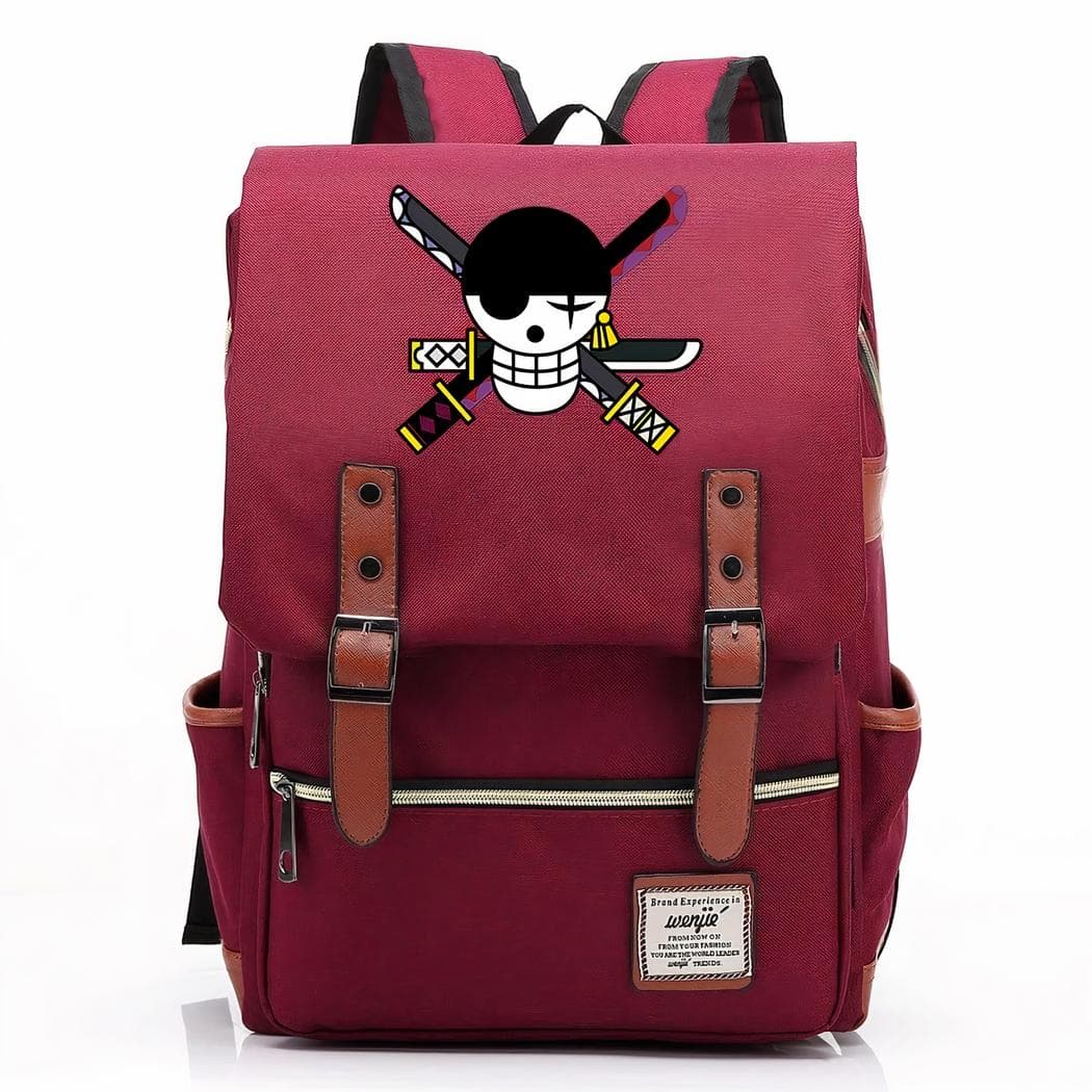 Sac à dos vintage One piece pour enfants - rouge