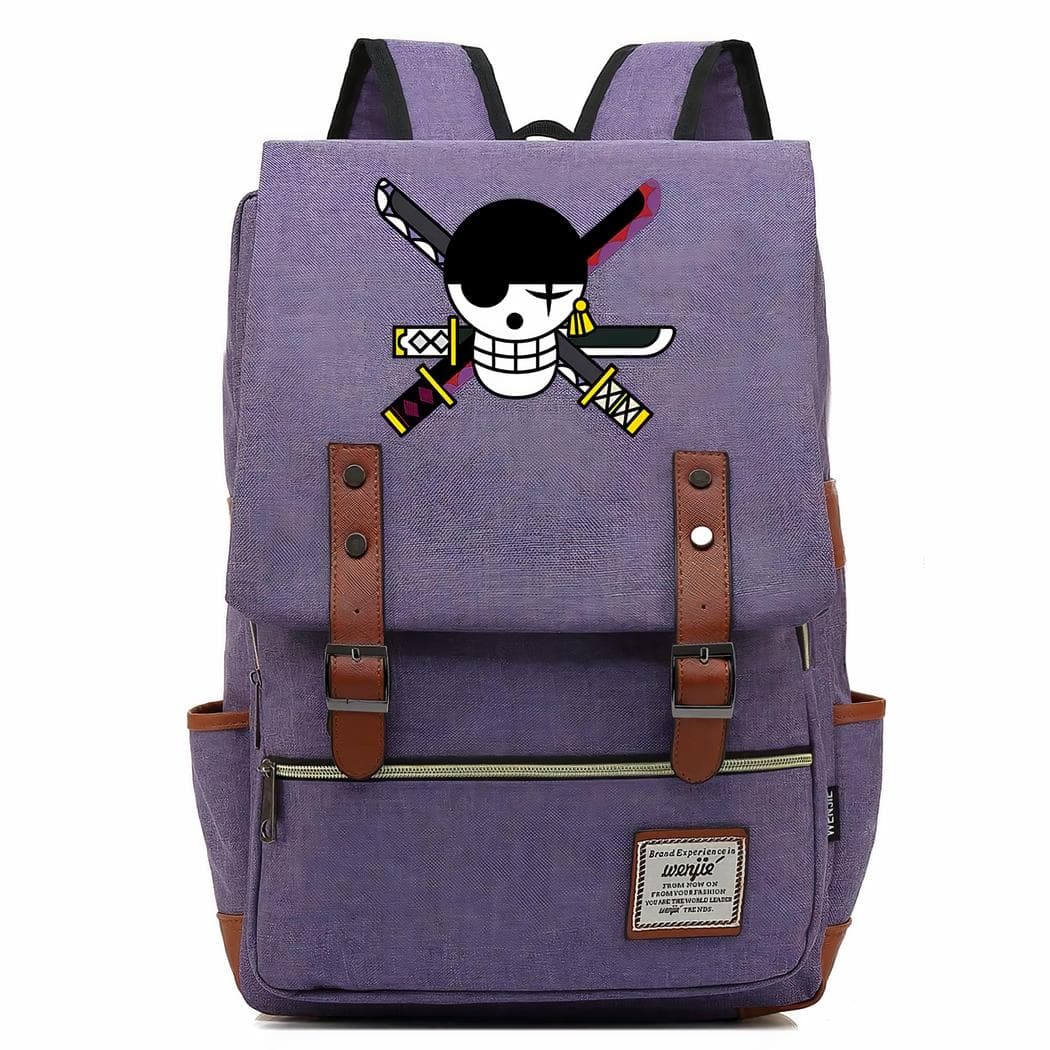 Sac à dos vintage One piece pour enfants - violet