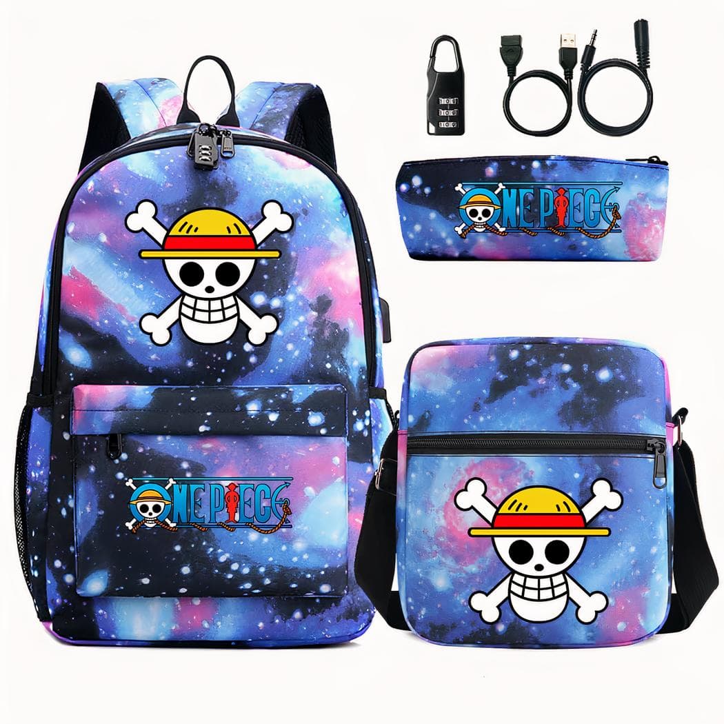 Sac à dos One Piece 3 pièces - violet