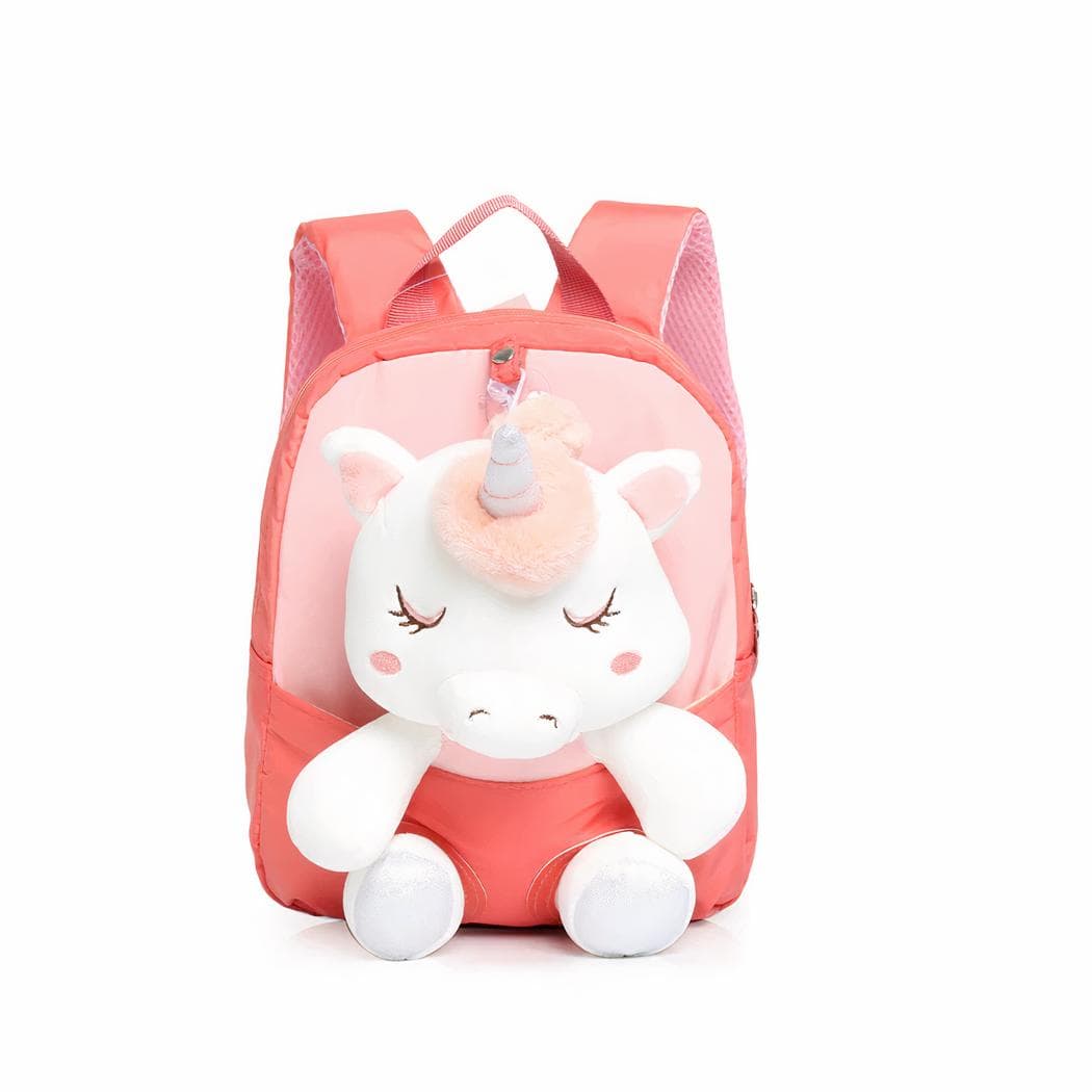 Sac à dos mignon de licorne endormie - rouge