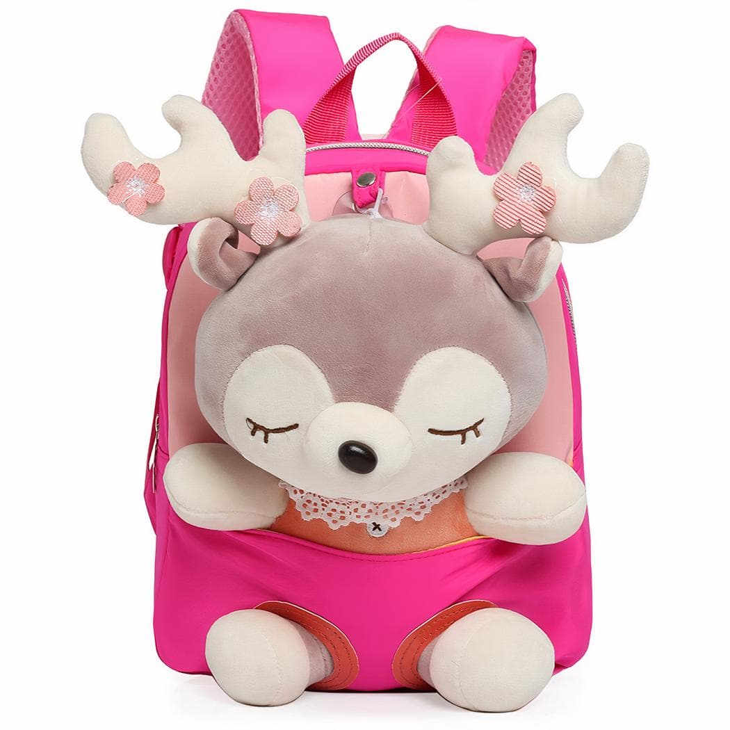 Sac à dos avec petit cerf mignon - rose
