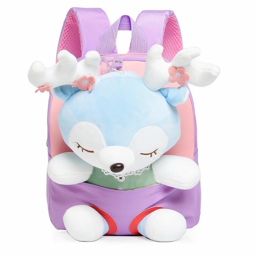 Sac à dos avec petit cerf mignon - violet