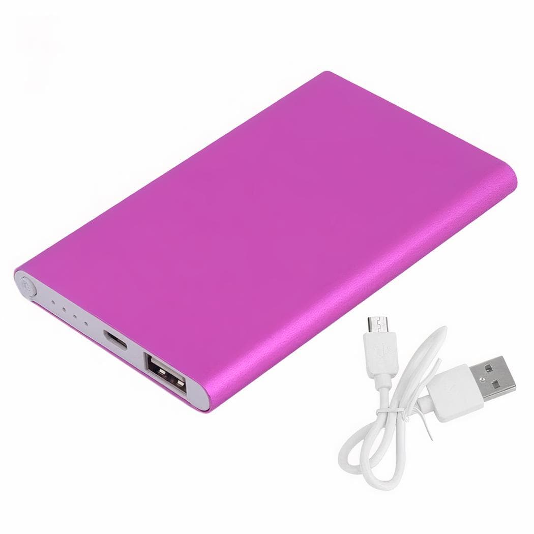 Batterie externe USB 10000mah - rose