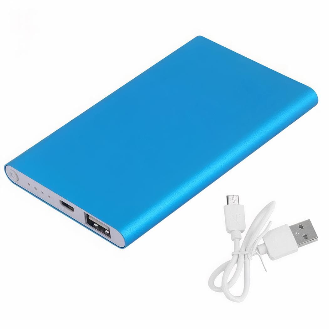 Batterie externe USB 10000mah - bleu