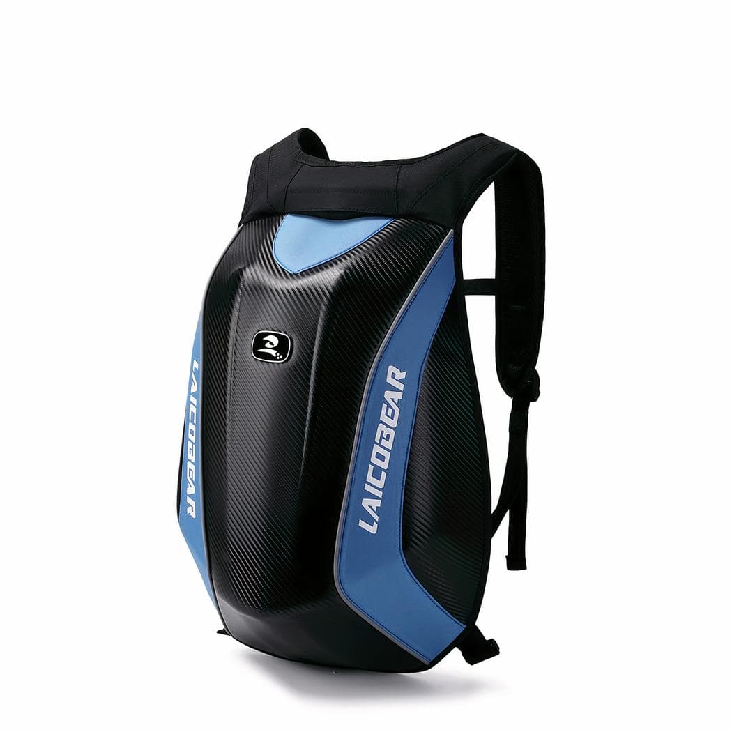 Sac à dos moto imperméable extensible - bleu