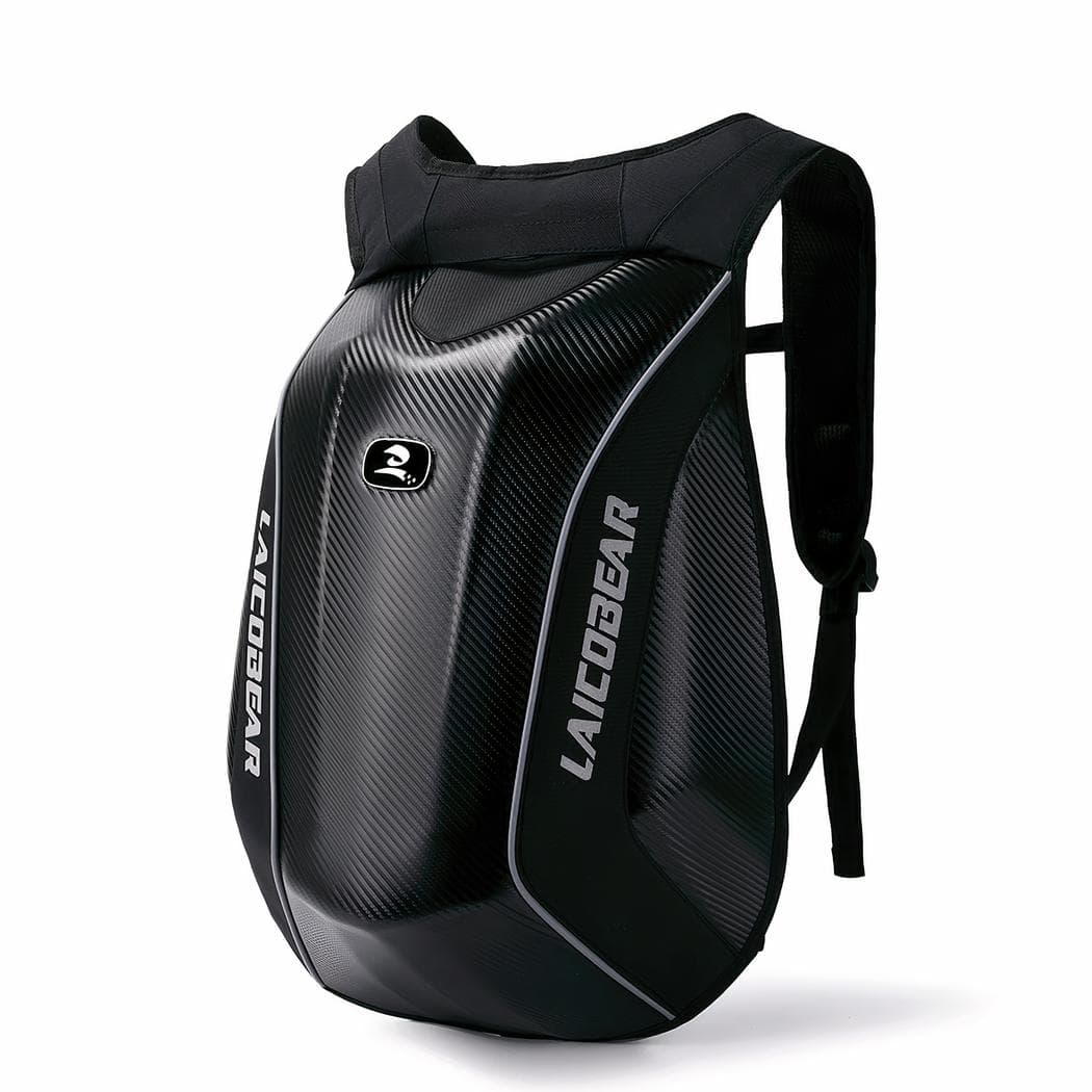 Sac à dos moto imperméable extensible - noir