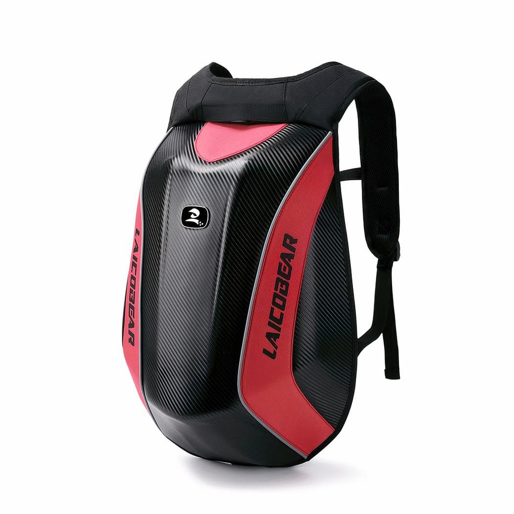 Sac à dos moto imperméable extensible - rouge