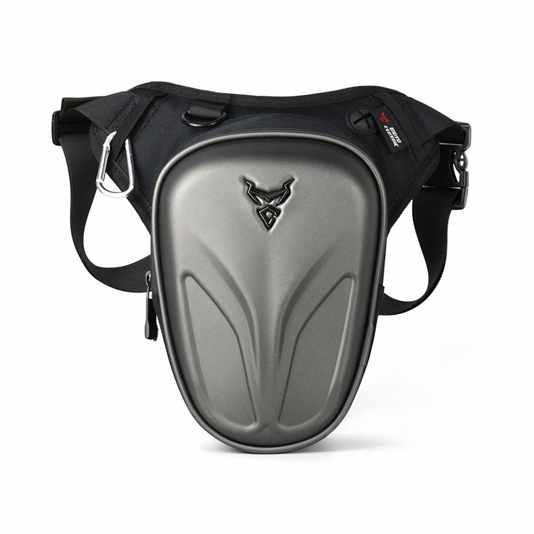 Sac à dos moto à coque dure de haute qualité - gris