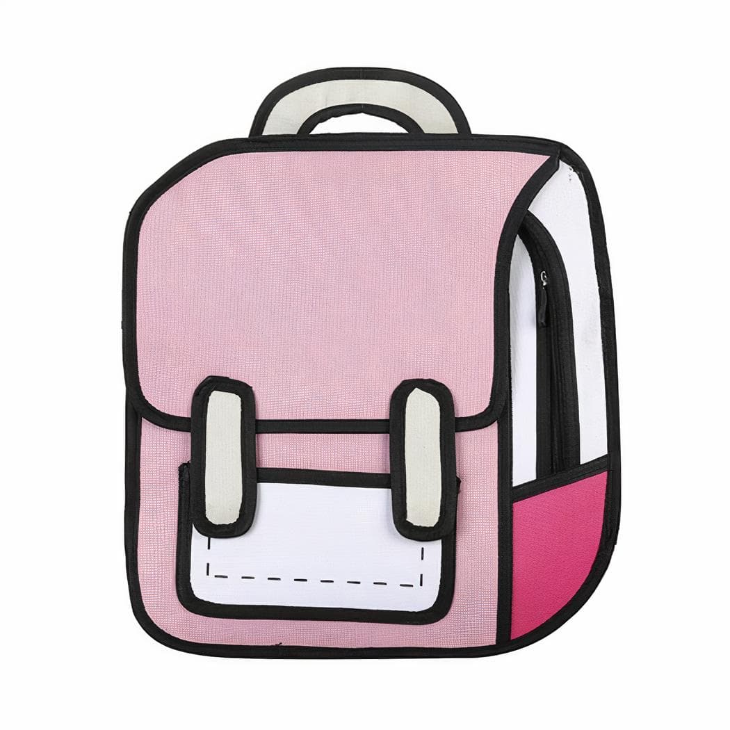 Cartable créatif dessin 2D pour fille - rose