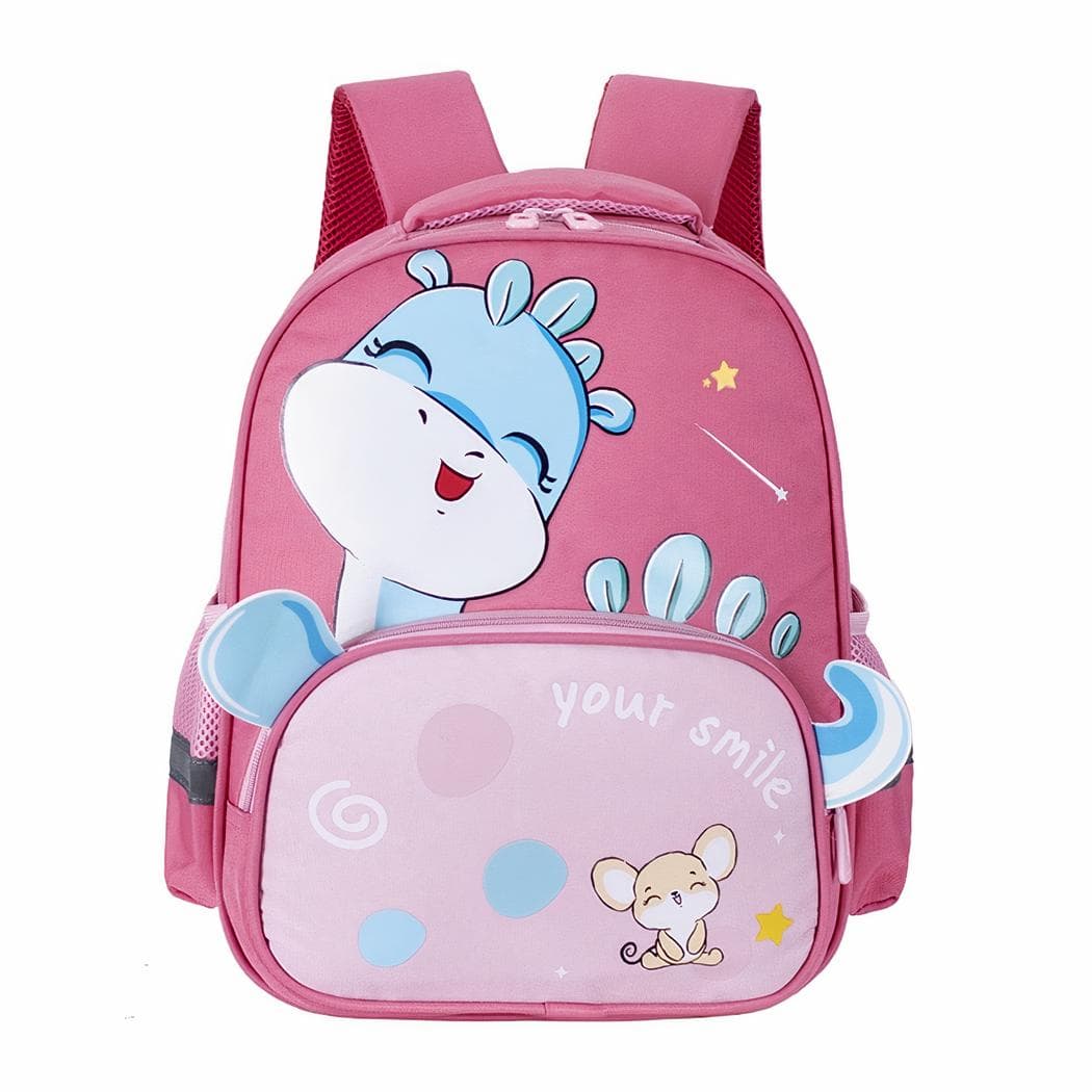 Sac à dos de dessin animé  dinosaure pour petite fille - rose