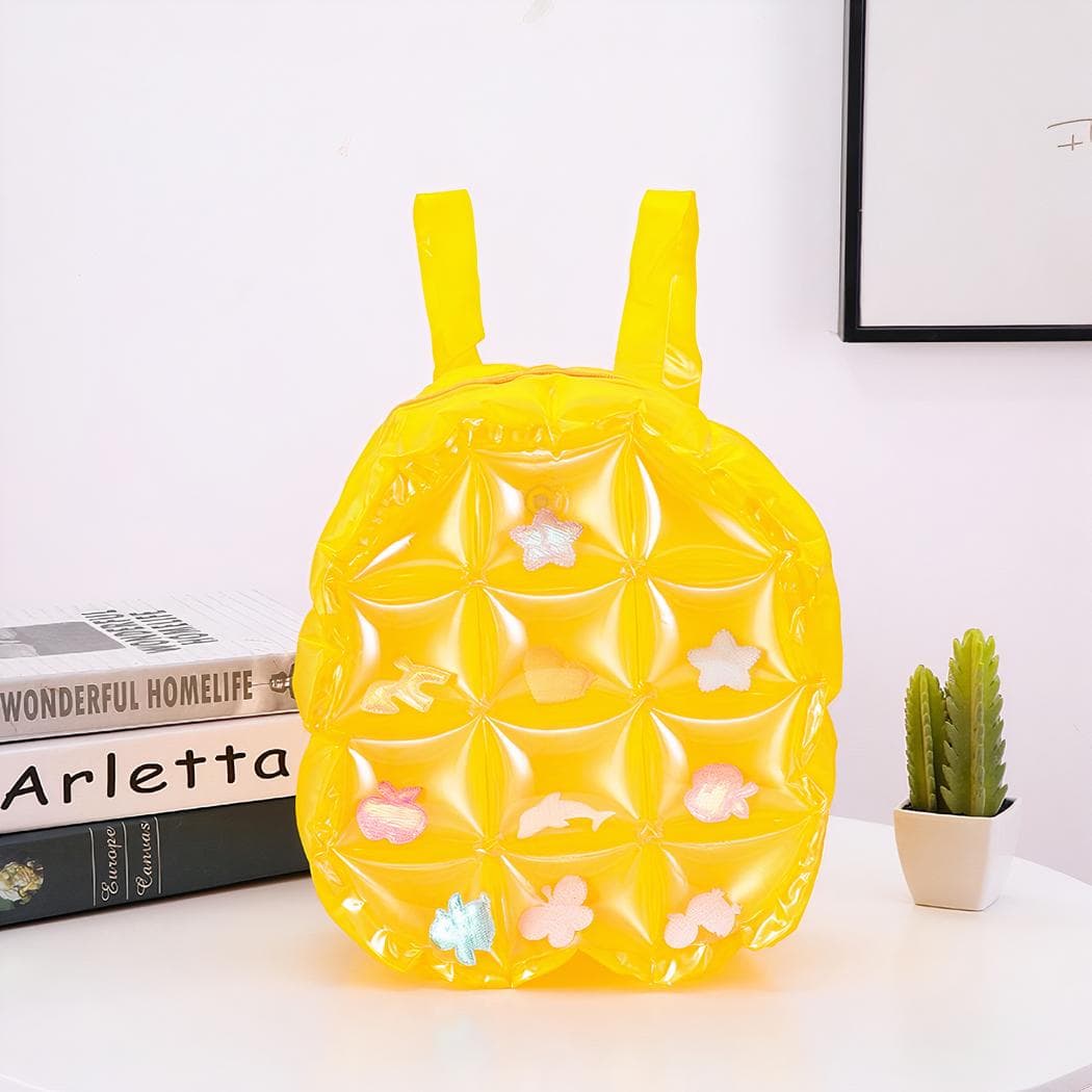 Sac à dos gonflable parfait pour la rentrée en maternelle - jaune