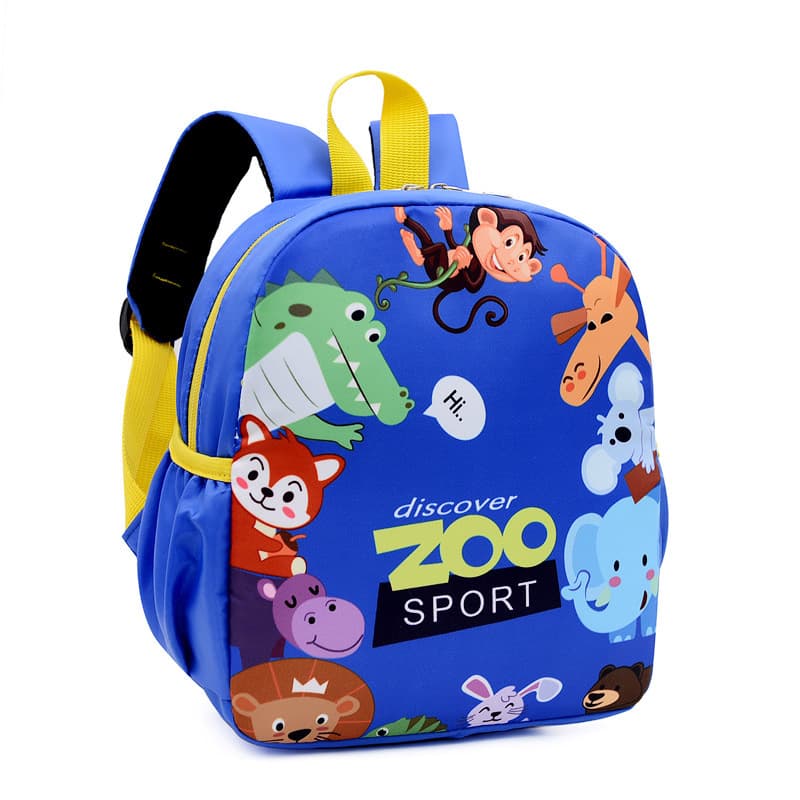 Sac à dos imperméable pour bébé avec design d'animaux - bleu