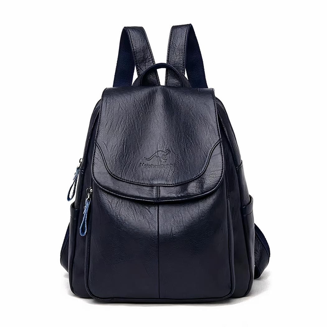 Sac à dos femme élégant en cuir végan - noir